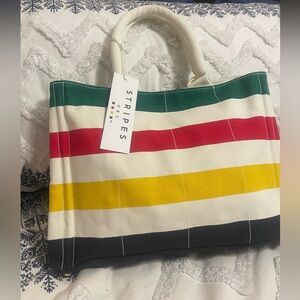 Limited Edition HBC Stripes Medium Signature Tote Bag- LAST ONE IN MY INVENTORY